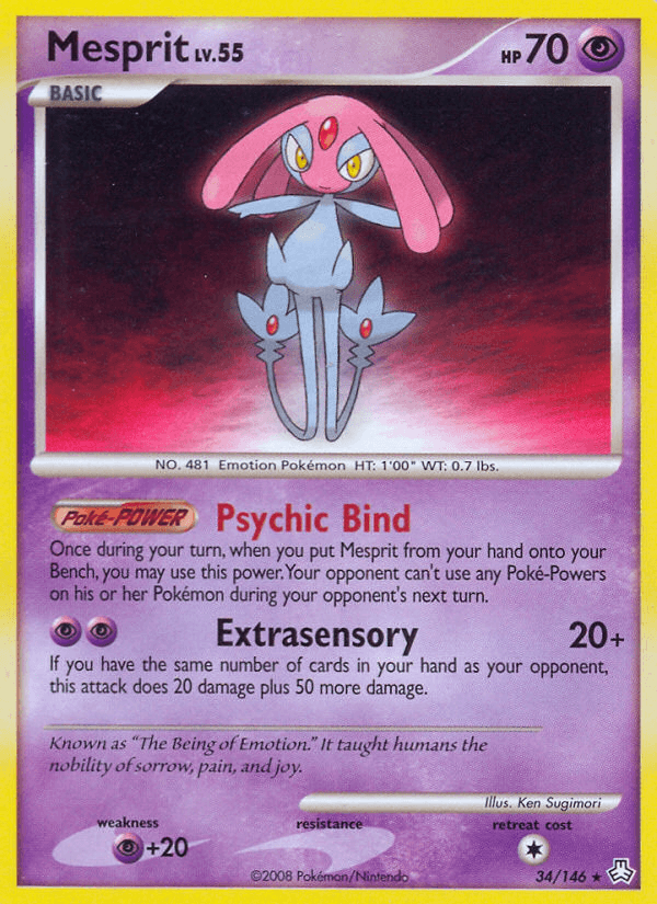 Carta Mesprit 34/146 do set Legends Awakened — Pokémon TCG | Bynx
