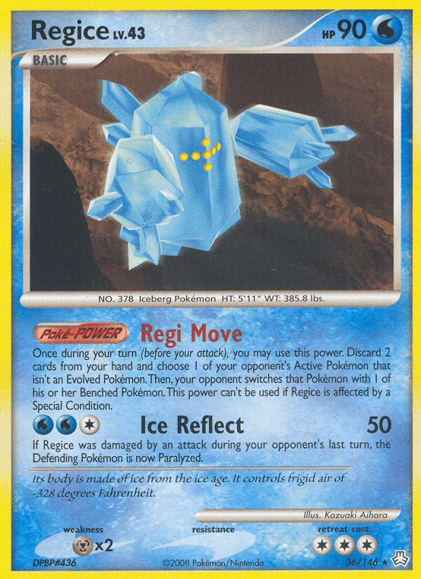 Carta Regice 36/146 do set Legends Awakened — Pokémon TCG | Bynx