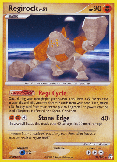 Carta Regirock 38/146 do set Legends Awakened — Pokémon TCG | Bynx