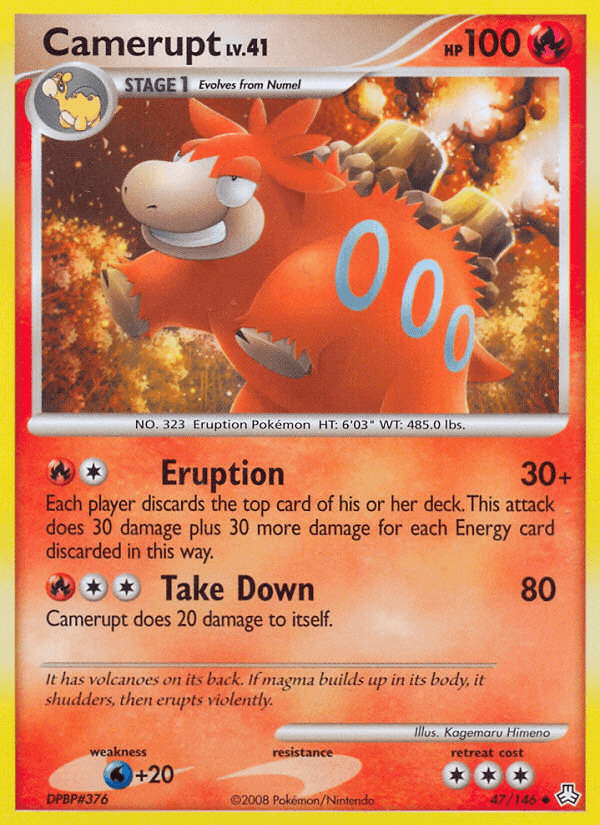 Carta Camerupt 47/146 do set Legends Awakened — Pokémon TCG | Bynx