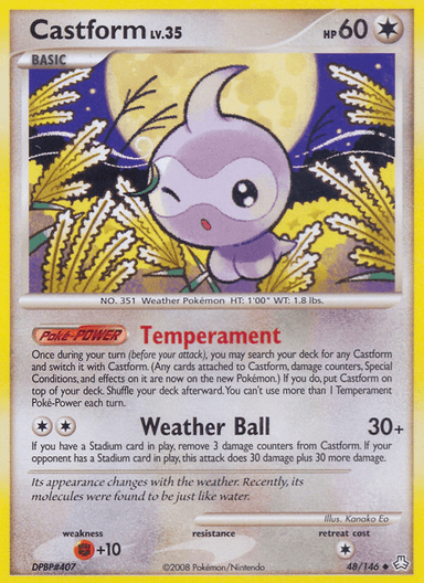 Carta Castform 48/146 do set Legends Awakened — Pokémon TCG | Bynx