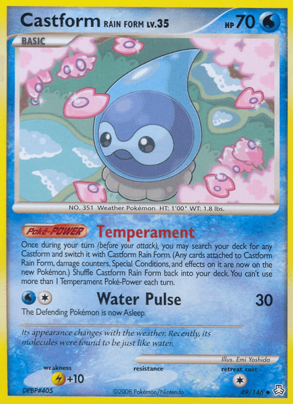 Carta Castform Rain Form 49/146 do set Legends Awakened — Pokémon TCG | Bynx