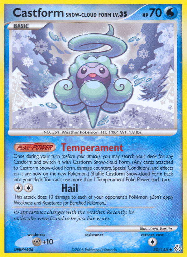 Carta Castform Snow-Cloud Form 50/146 do set Legends Awakened — Pokémon TCG | Bynx