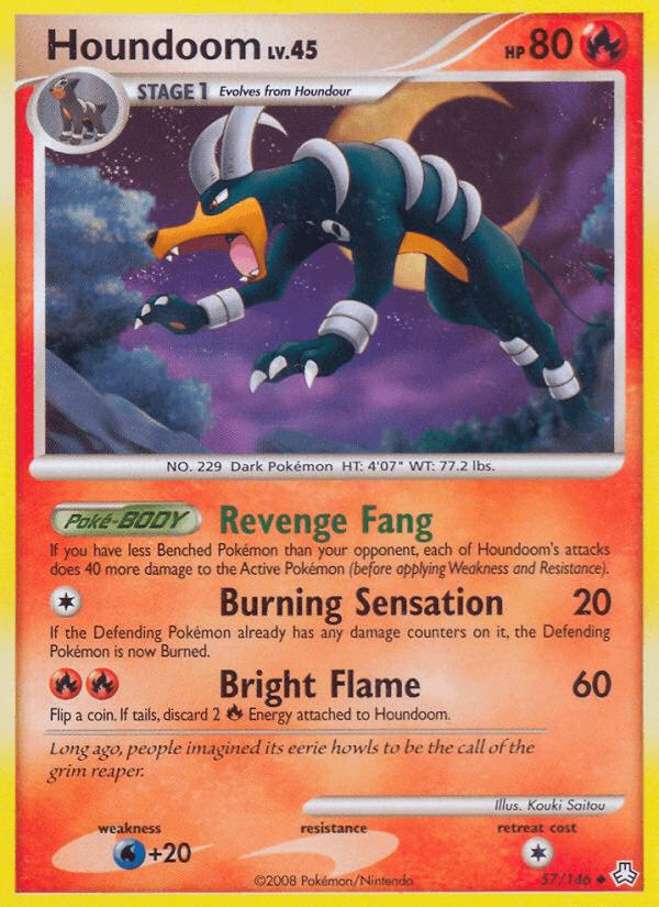 Carta Houndoom 57/146 do set Legends Awakened — Pokémon TCG | Bynx