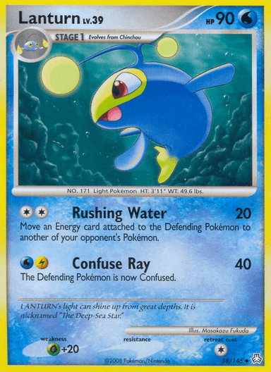 Carta Lanturn 58/146 do set Legends Awakened — Pokémon TCG | Bynx