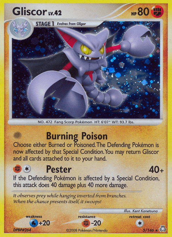 Carta Gliscor 5/146 do set Legends Awakened — Pokémon TCG | Bynx