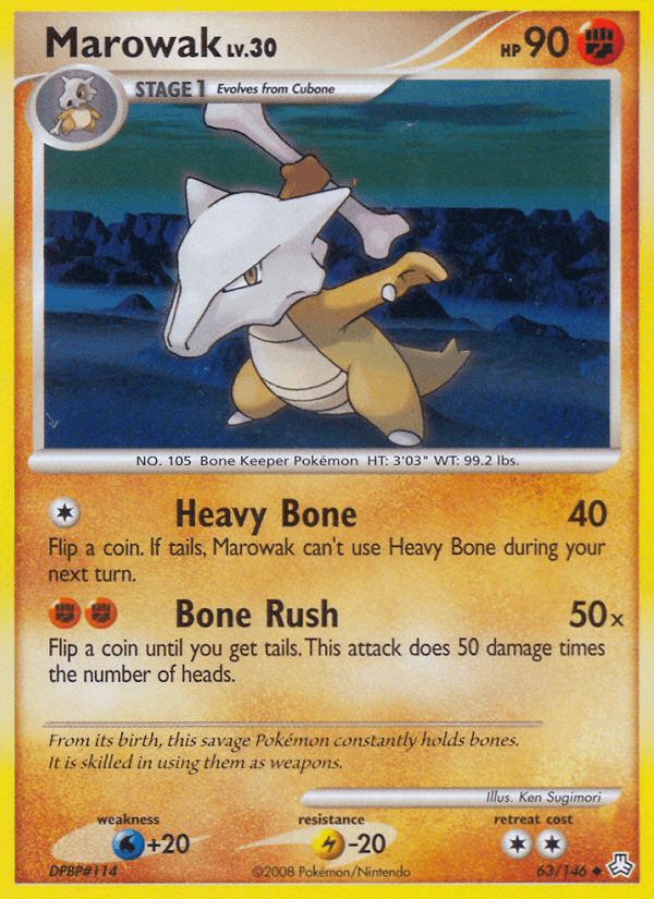 Carta Marowak 63/146 do set Legends Awakened — Pokémon TCG | Bynx