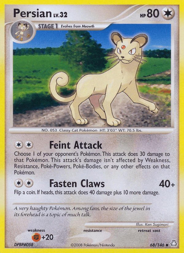 Carta Persian 68/146 do set Legends Awakened — Pokémon TCG | Bynx