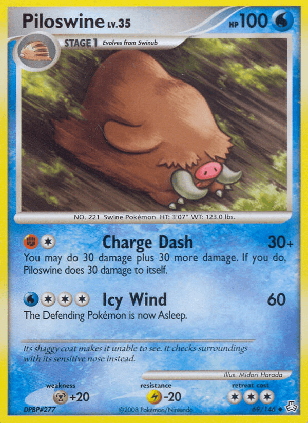 Carta Piloswine 69/146 do set Legends Awakened — Pokémon TCG | Bynx