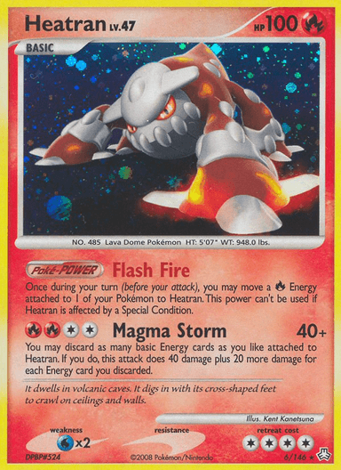 Carta Heatran 6/146 do set Legends Awakened — Pokémon TCG | Bynx