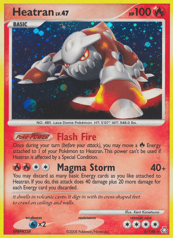 Carta Heatran 6/146 do set Legends Awakened — Pokémon TCG | Bynx