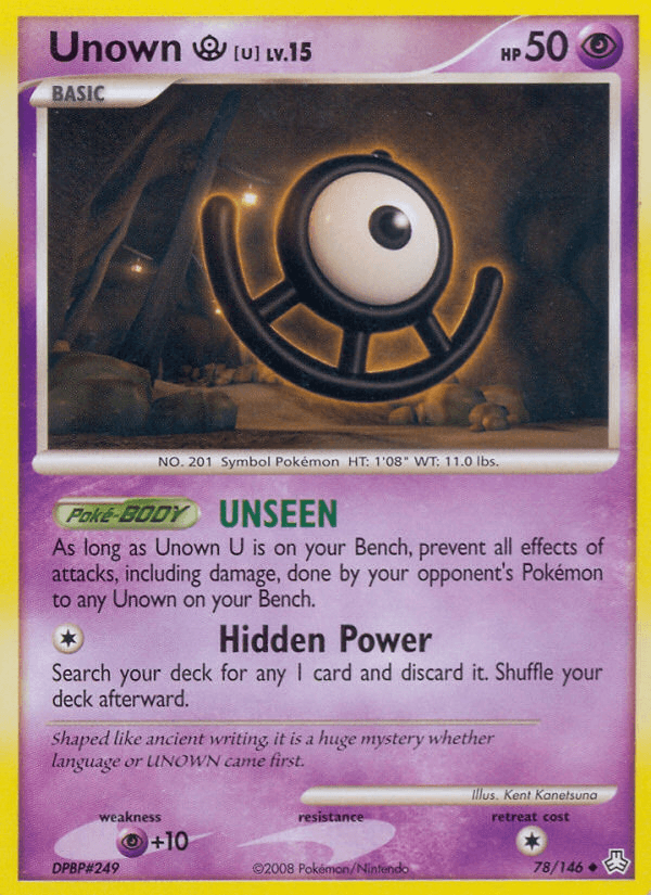 Carta Unown [U] 78/146 do set Legends Awakened — Pokémon TCG | Bynx