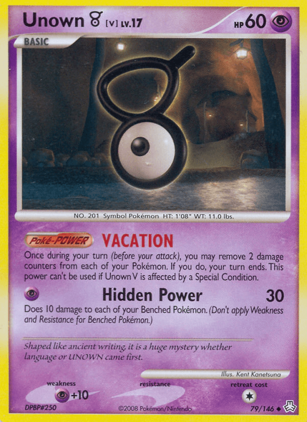 Carta Unown [V] 79/146 do set Legends Awakened — Pokémon TCG | Bynx