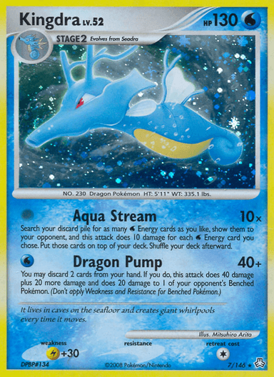 Carta Kingdra 7/146 do set Legends Awakened — Pokémon TCG | Bynx