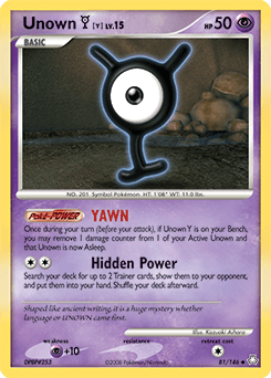 Unown [Y] 81 — Legends Awakened