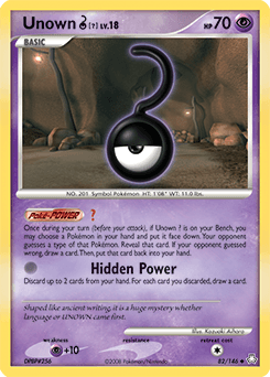 Unown [?] 82 — Legends Awakened