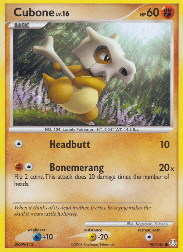 Carta Cubone 90/146 do set Legends Awakened — Pokémon TCG | Bynx