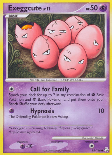 Carta Exeggcute 93/146 do set Legends Awakened — Pokémon TCG | Bynx