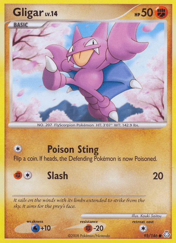 Carta Gligar 95/146 do set Legends Awakened — Pokémon TCG | Bynx