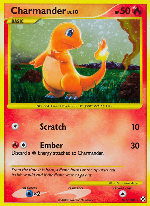 Carta Charmander 101/100 do set Stormfront — Pokémon TCG | Bynx