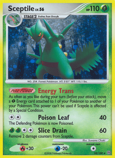 Carta Sceptile 10/100 do set Stormfront — Pokémon TCG | Bynx