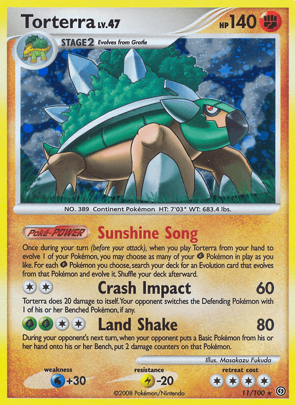 Carta Torterra 11/100 do set Stormfront — Pokémon TCG | Bynx