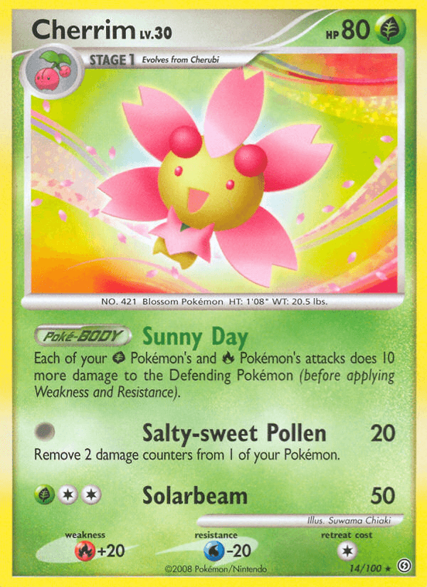 Carta Cherrim 14/100 do set Stormfront — Pokémon TCG | Bynx