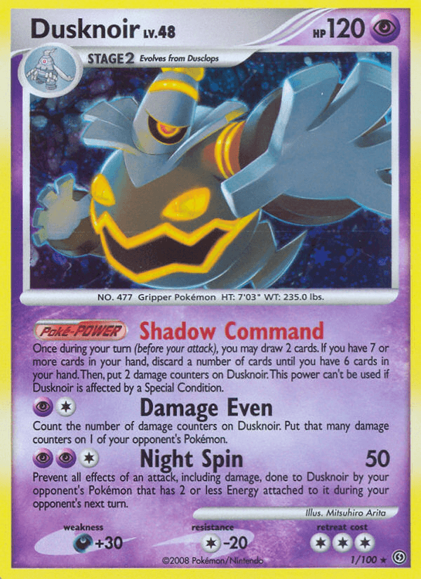 Carta Dusknoir 1/100 do set Stormfront — Pokémon TCG | Bynx