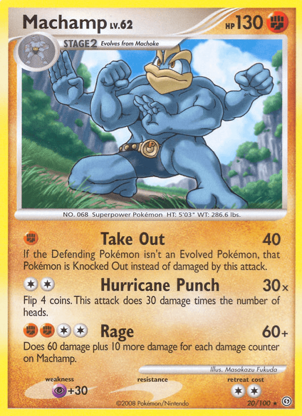 Carta Machamp 20/100 do set Stormfront — Pokémon TCG | Bynx
