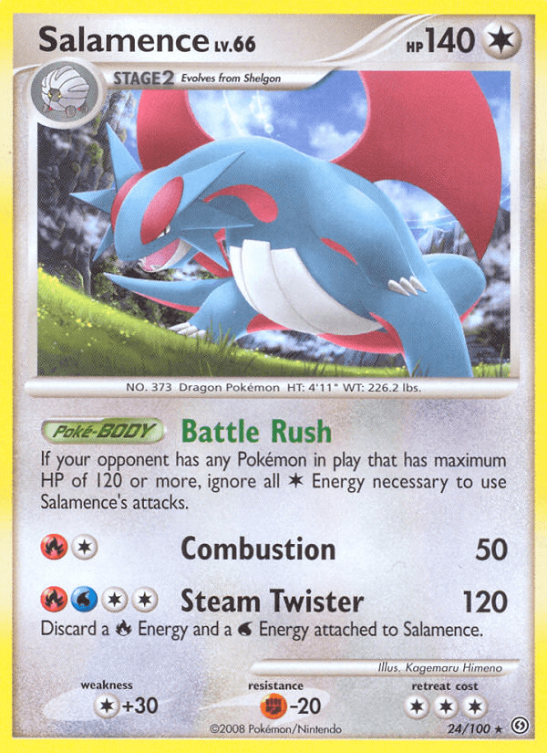 Carta Salamence 24/100 do set Stormfront — Pokémon TCG | Bynx