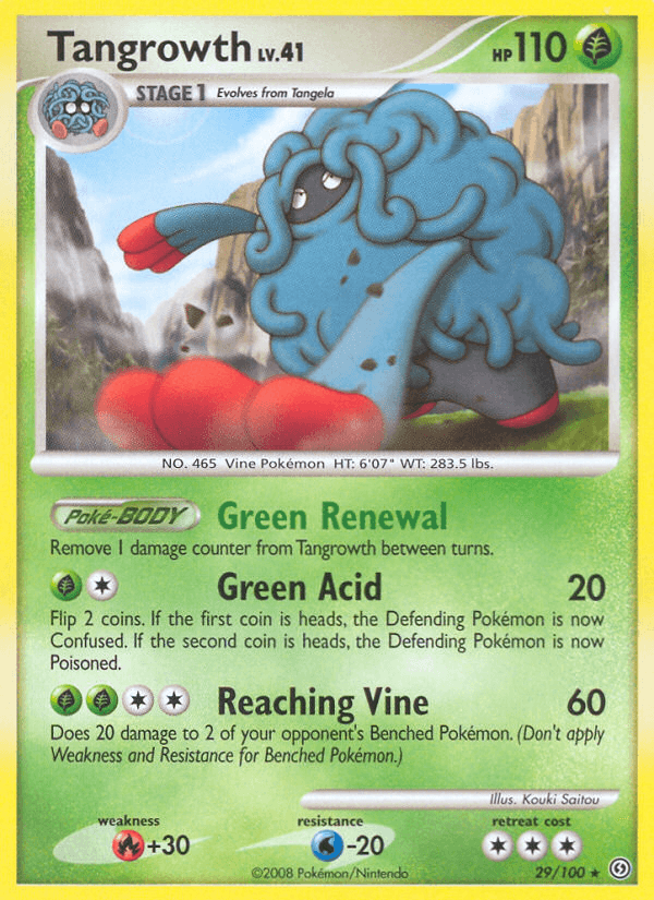 Carta Tangrowth 29/100 do set Stormfront — Pokémon TCG | Bynx
