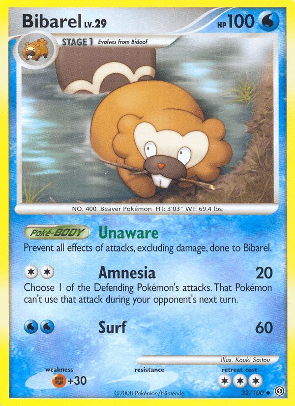 Carta Bibarel 32/100 do set Stormfront — Pokémon TCG | Bynx