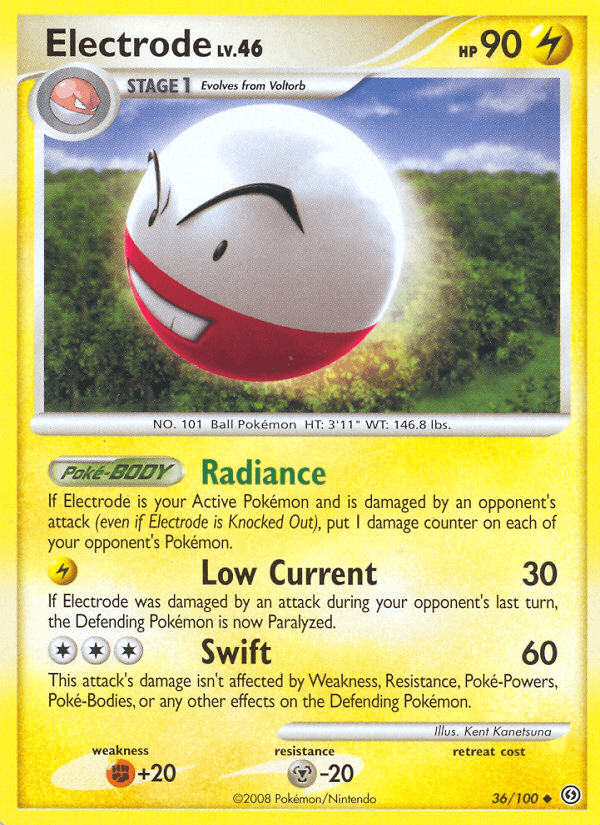 Carta Electrode 36/100 do set Stormfront — Pokémon TCG | Bynx