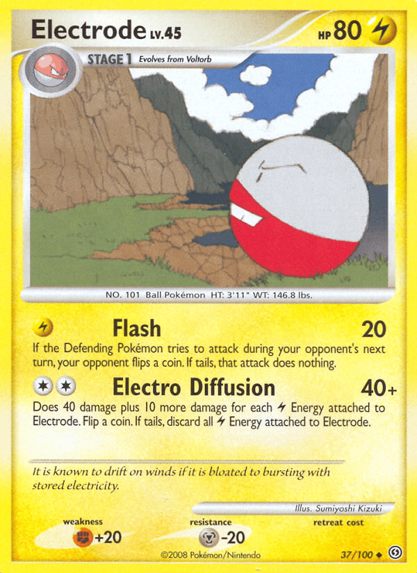Carta Electrode 37/100 do set Stormfront — Pokémon TCG | Bynx