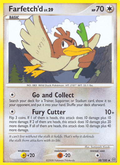 Carta Farfetch'd 38/100 do set Stormfront — Pokémon TCG | Bynx