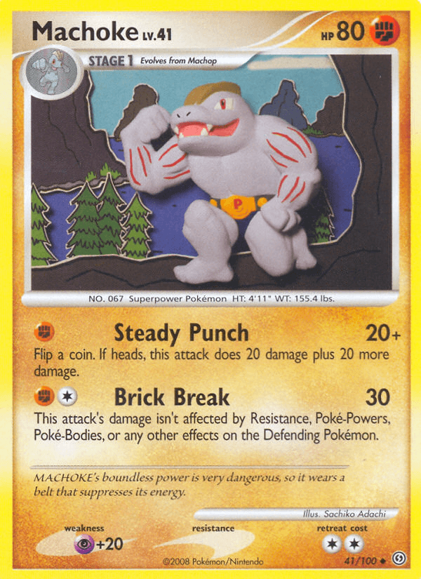 Carta Machoke 41/100 do set Stormfront — Pokémon TCG | Bynx