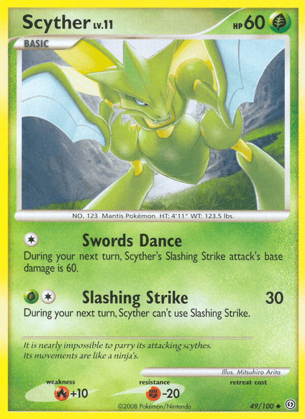Carta Scyther 49/100 do set Stormfront — Pokémon TCG | Bynx