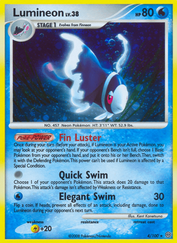 Carta Lumineon 4/100 do set Stormfront — Pokémon TCG | Bynx