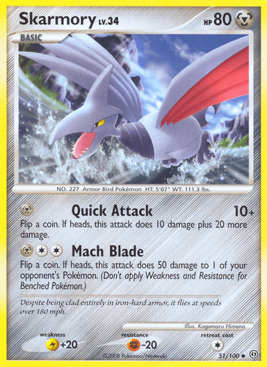 Carta Skarmory 51/100 do set Stormfront — Pokémon TCG | Bynx