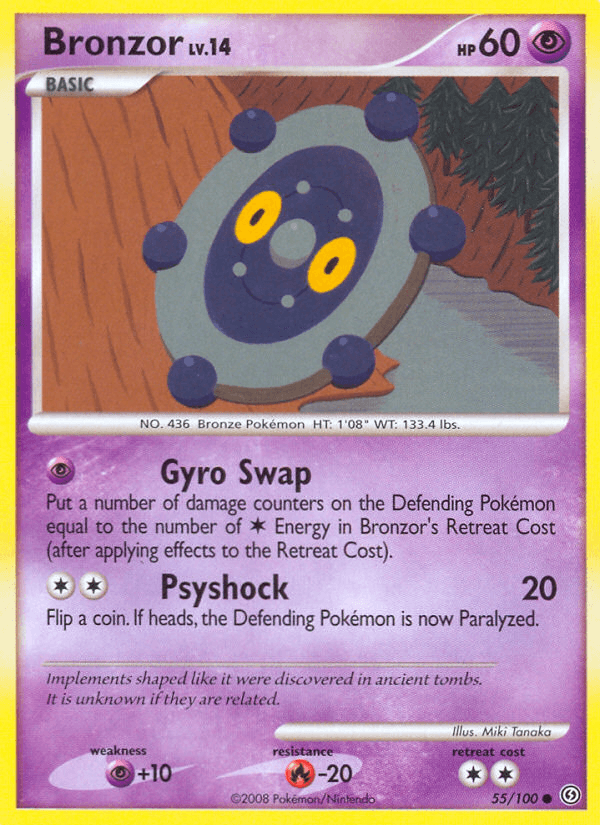 Carta Bronzor 55/100 do set Stormfront — Pokémon TCG | Bynx