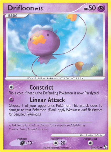 Carta Drifloon 58/100 do set Stormfront — Pokémon TCG | Bynx