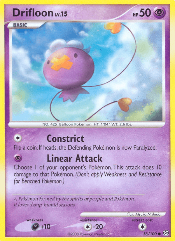 Carta Drifloon 58/100 do set Stormfront — Pokémon TCG | Bynx