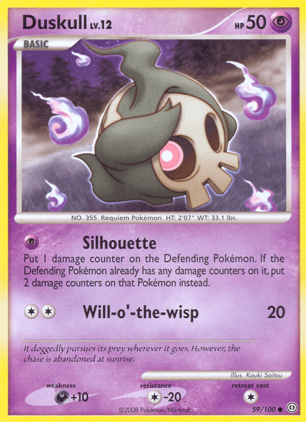 Carta Duskull 59/100 do set Stormfront — Pokémon TCG | Bynx