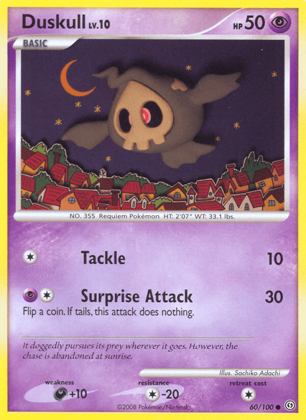 Carta Duskull 60/100 do set Stormfront — Pokémon TCG | Bynx
