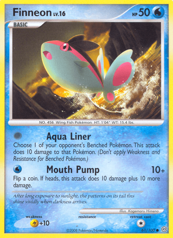 Carta Finneon 61/100 do set Stormfront — Pokémon TCG | Bynx