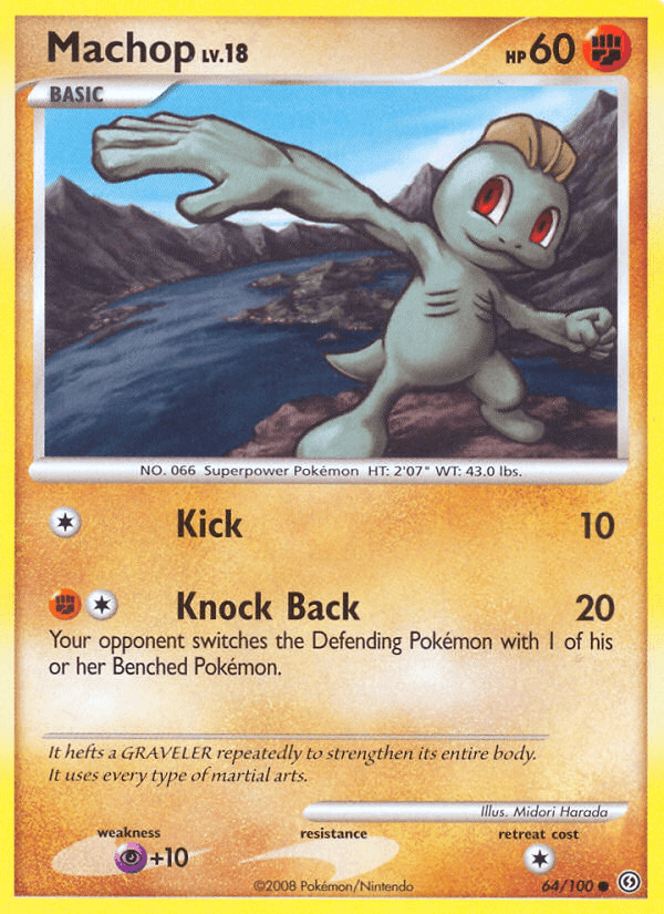 Carta Machop 64/100 do set Stormfront — Pokémon TCG | Bynx