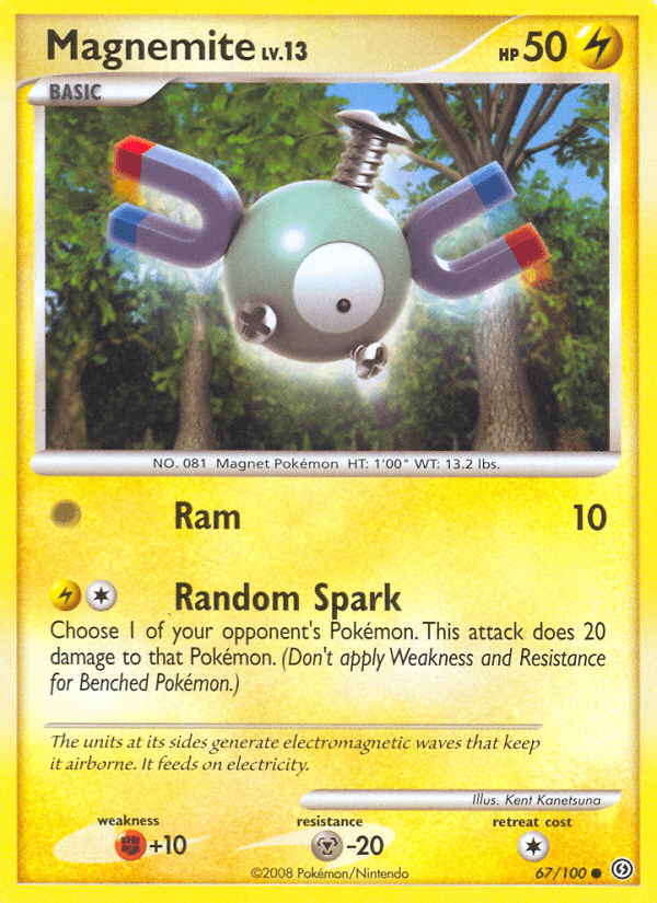 Carta Magnemite 67/100 do set Stormfront — Pokémon TCG | Bynx