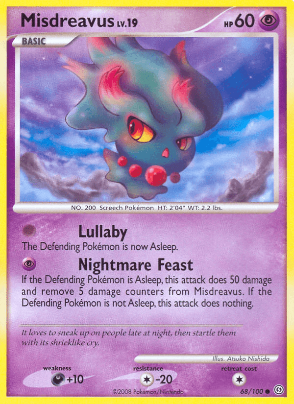 Carta Misdreavus 68/100 do set Stormfront — Pokémon TCG | Bynx