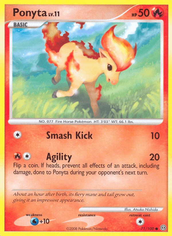Carta Ponyta 71/100 do set Stormfront — Pokémon TCG | Bynx