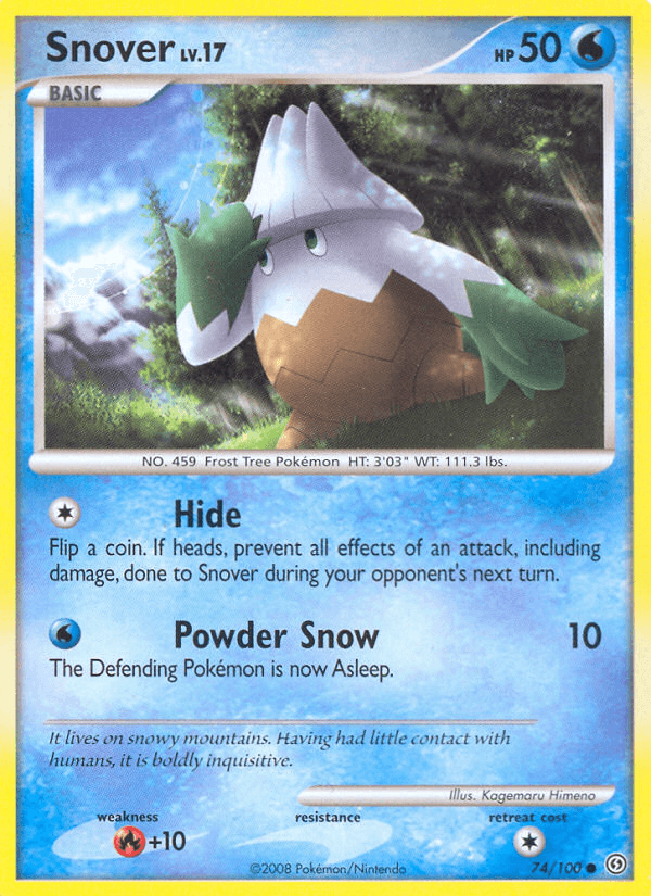 Carta Snover 74/100 do set Stormfront — Pokémon TCG | Bynx
